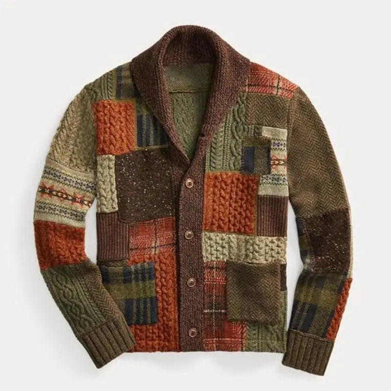 Lucianno Vintage Patchwork Cardigan