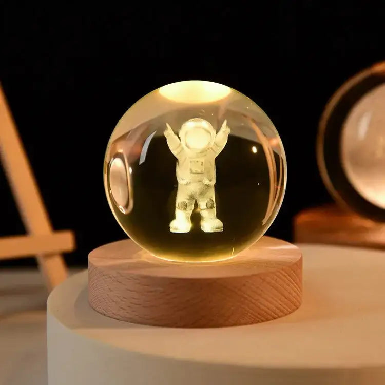 3D Crystal Ball Solar System Globe