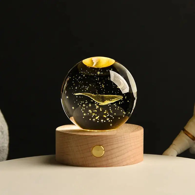 3D Crystal Ball Solar System Globe