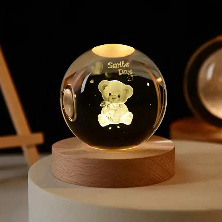 3D Crystal Ball Solar System Globe