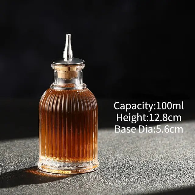 Cocktail Bitters Bottle: Vintage Glass Elegance for the Modern Mixologist