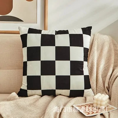 Nordic Plaid Pillow Cover