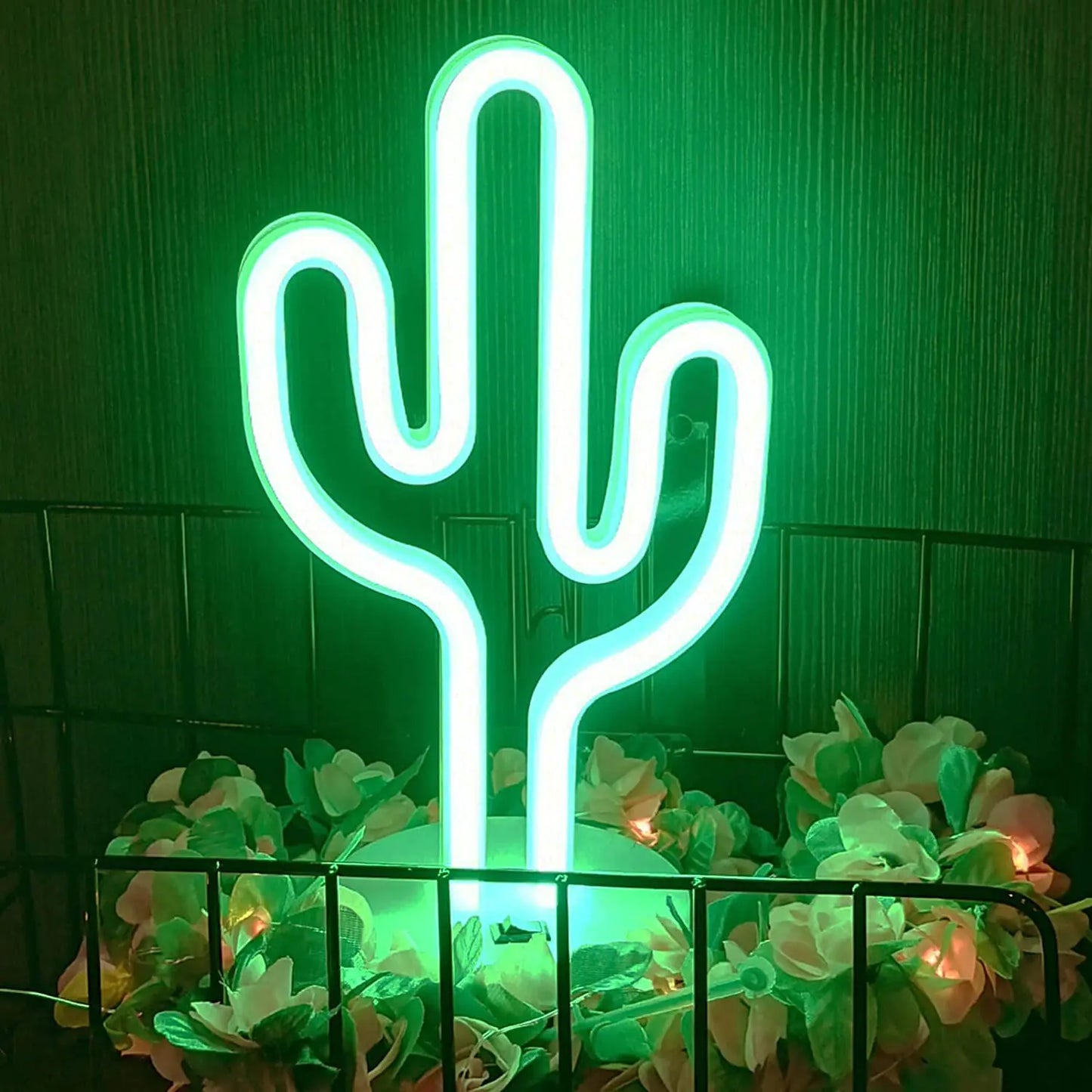 Cactus Neon Sign - USB or Battery Powered LED Light