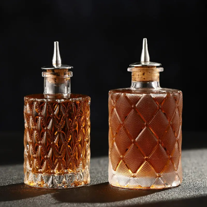 Cocktail Bitters Bottle: Vintage Glass Elegance for the Modern Mixologist