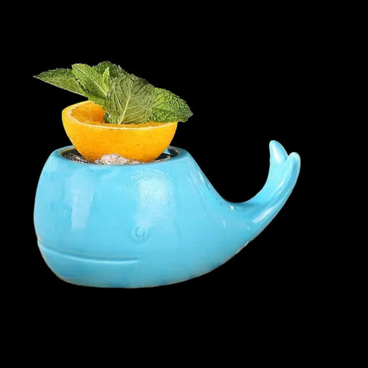 Whimsical Whale Tiki Mug