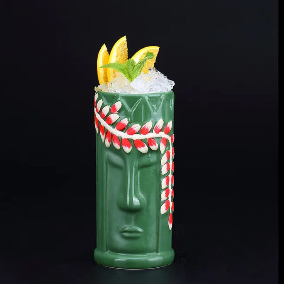 Emerald Jungle Garland Tiki Mug