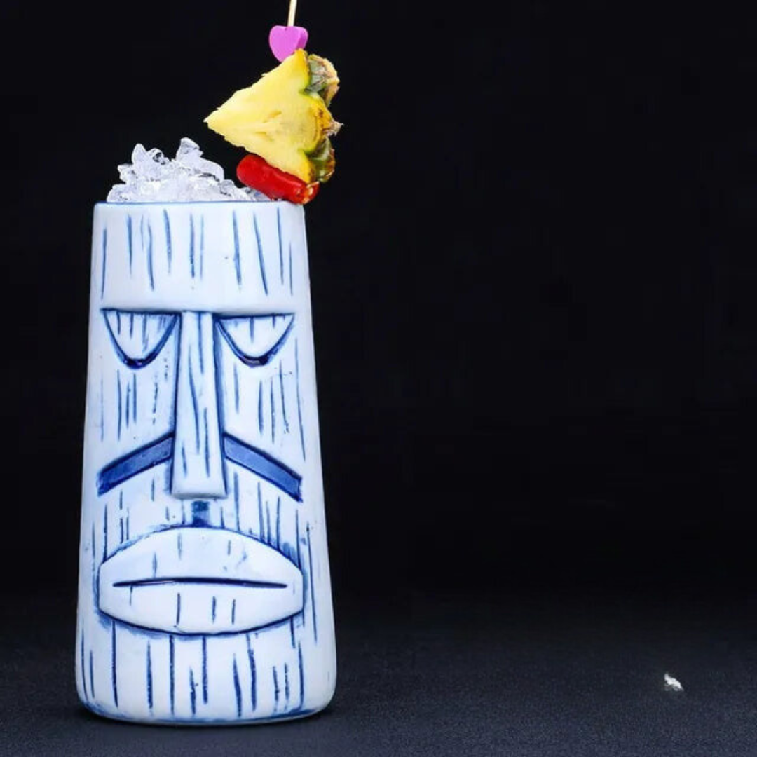 Hawaii Ceramic Tiki Mug | Blue