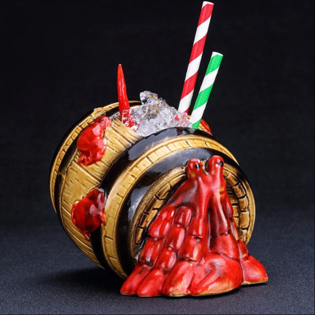 Crabby Barrel Tiki Mug