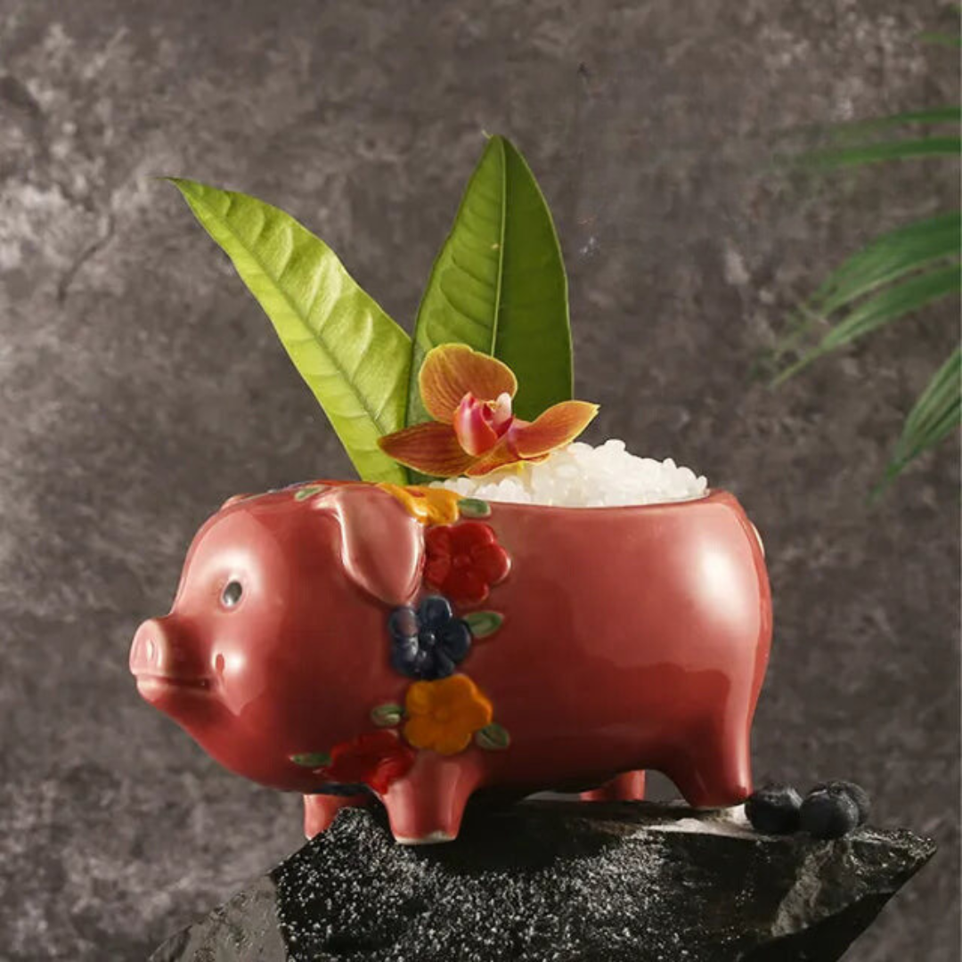 Hawaii Ceramic Tiki Mug | Luau Pig