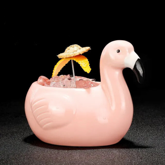 Sunny Flamingo Tiki Mug