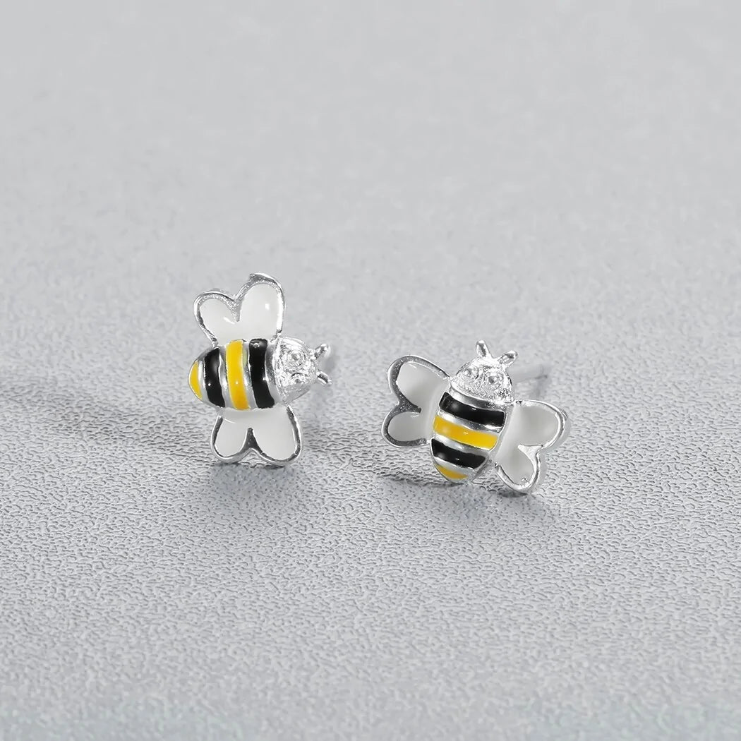 Elegant Art Deco Bee Earrings