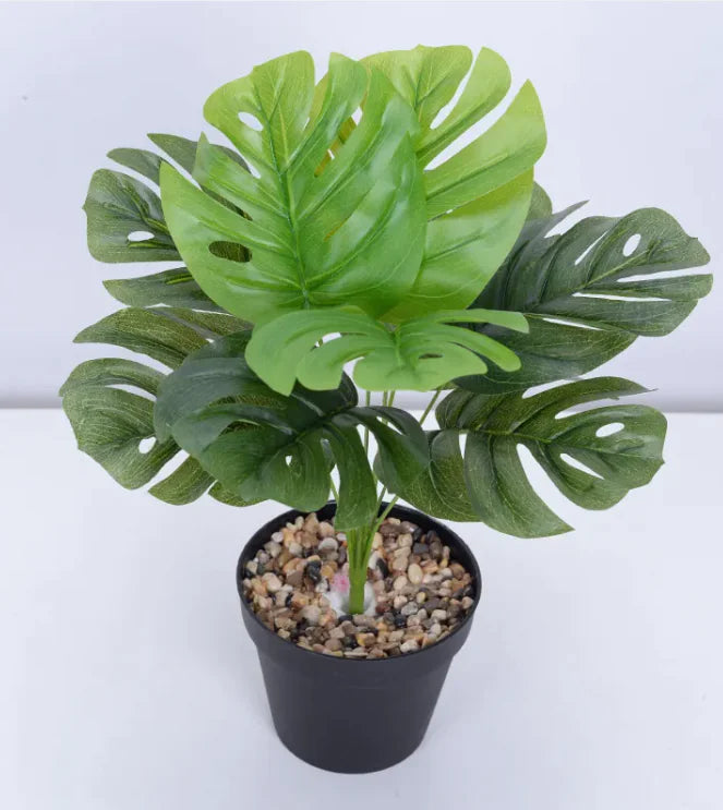 Artificial Flower Green Plant Monstera Plant Flower Indoor