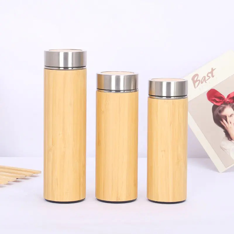 Bamboo Wood Thermos – Stylish Hydration for Hot & Cold Drinks